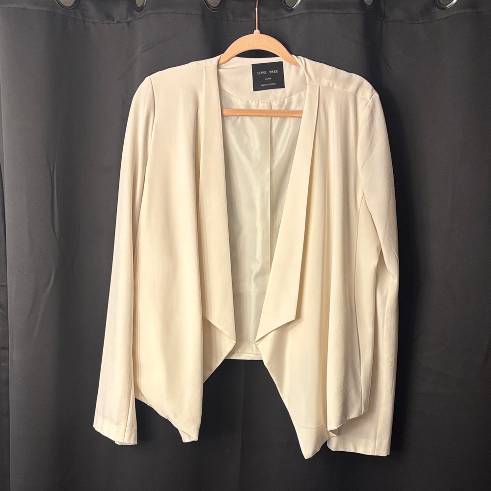 Love Tree Cream Women's Blazer